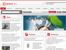 Tablet Screenshot of chemie.de